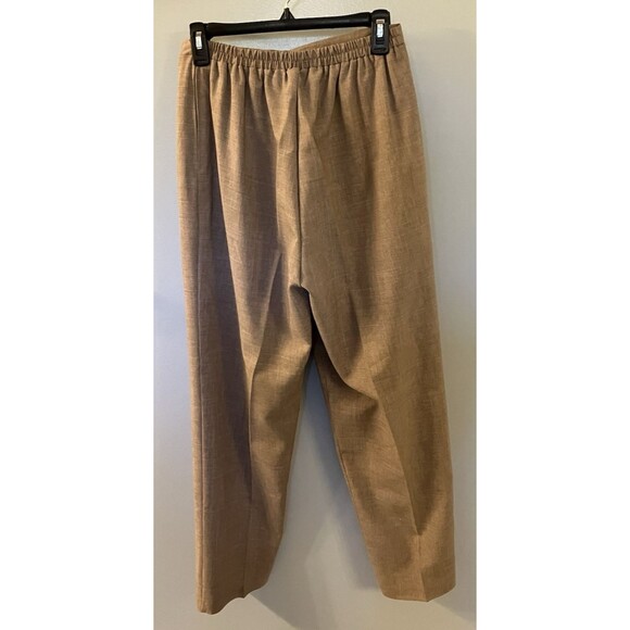SAG HARBOR Women's Tan Dress Pants Side Zip Back Elastic Size 12 NWOT - Picture 7 of 7